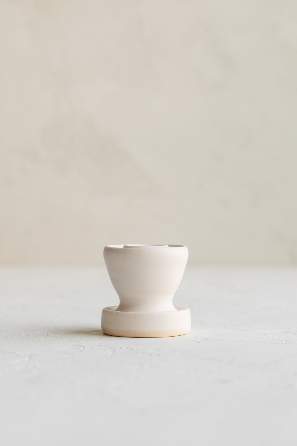 Grandmont Street Sculptural Candle Holder - White