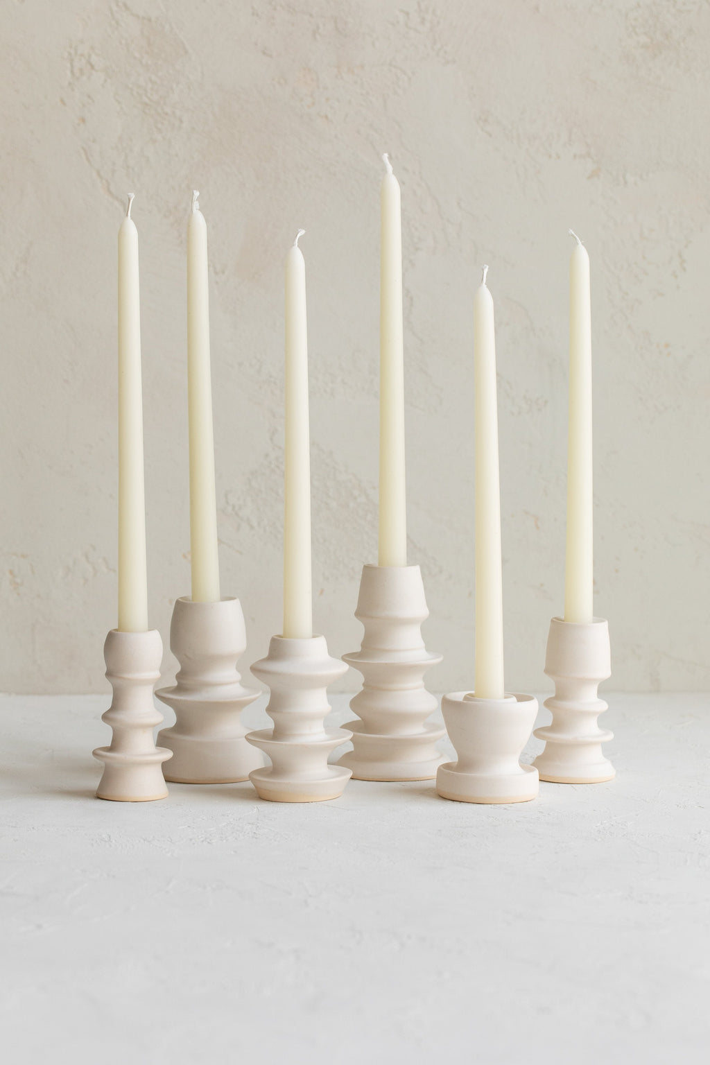 Grandmont Street Sculptural Candle Holder - White